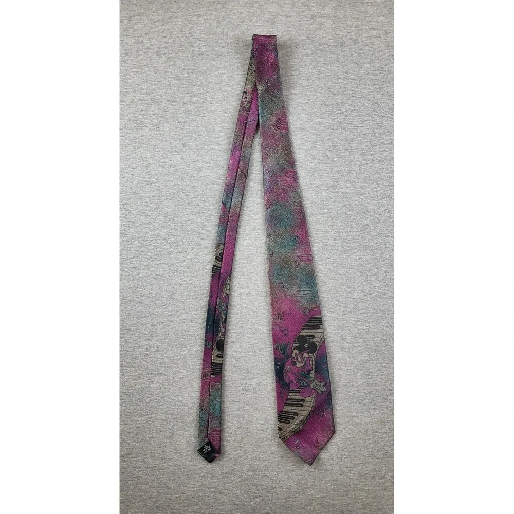 VTG Mickey & Co. Balancine Tie Works Mens Musical Mickey Tie 3.25